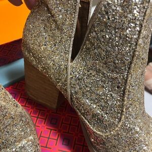 Gold Glitter booties
